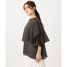 【大きいサイズ】レイヤード風ブラウス