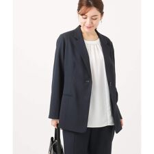 【大きいサイズ/11号サイズあり/セットアップ対応】ストレッチテーラードジャケット