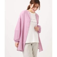 【大きいサイズ】バンドカラーコットンブラウス