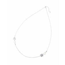 スクエアモチーフロングネックレス