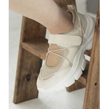 ベルクロ 厚底スニーカー