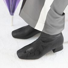 【晴雨兼用】レインブーツ 生活防水ソフトフェイクレザー