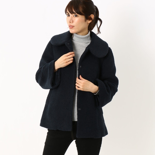 m.f.エディトリアル ストレッチ スタンドカラー ロングコート | m.f.