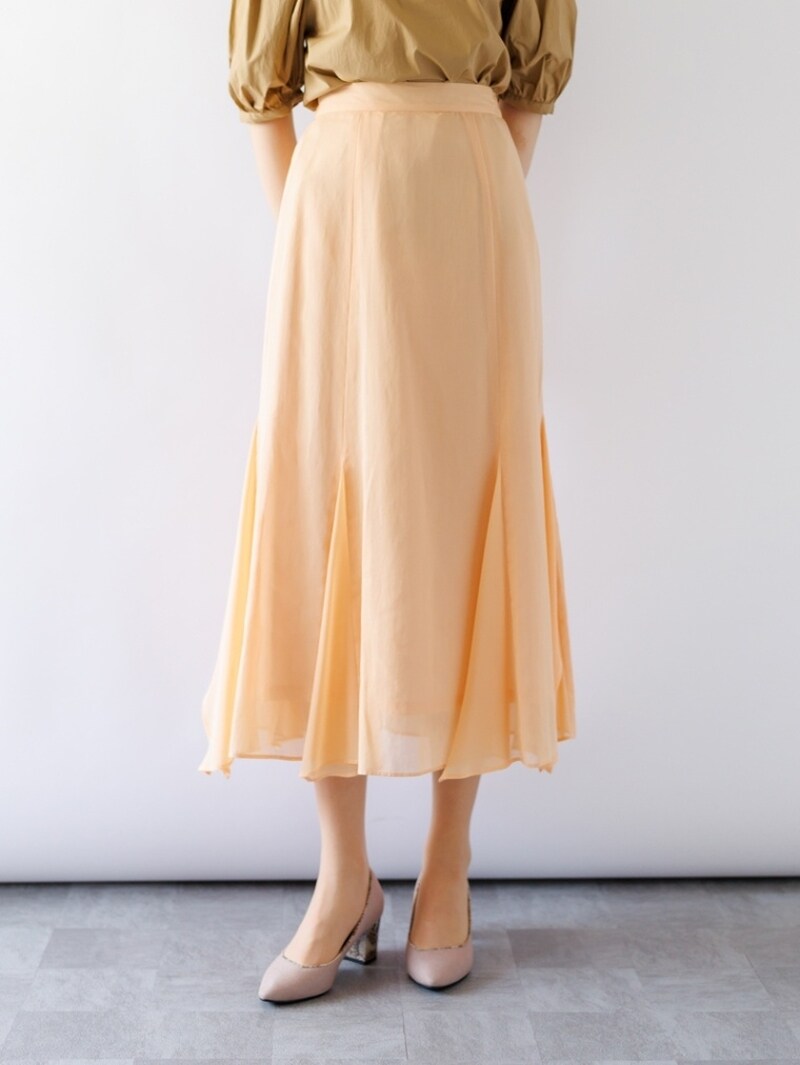 カールパークレーン（Karl Park Lane）/【揺れ感がキレイ/綿100％】綿ボイル マチ付フレアースカート 揺れ感がキレイ/綿100％】綿ボイル マチ付フレアースカート | カール