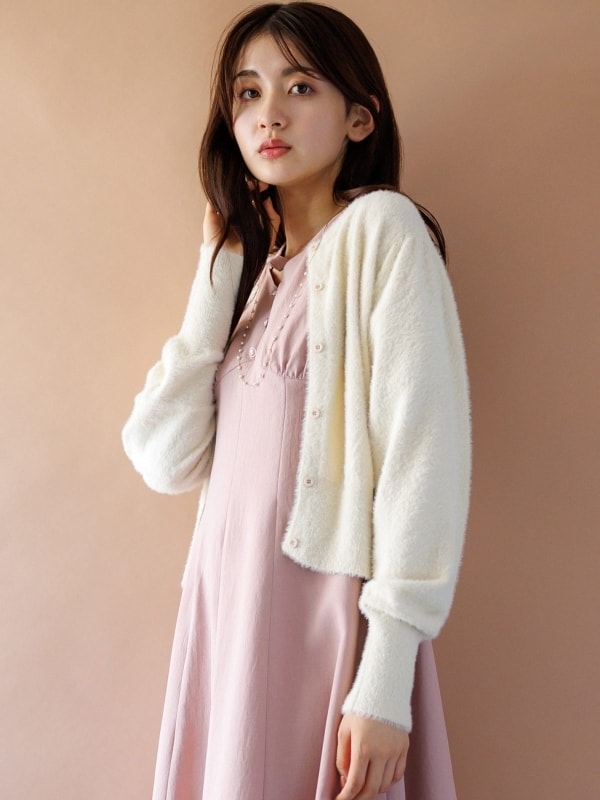 カールパークレーン（Karl Park Lane）/ミンクライクファー丸首カーディガン ミンクライクファー丸首カーディガン | カールパークレーン(Karl Park