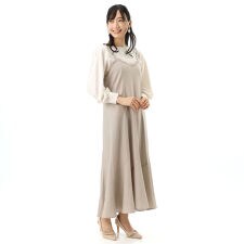 レースアップキャミワンピース