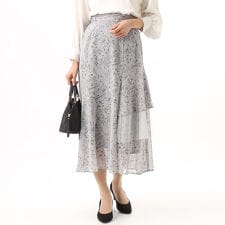 花柄ティアードスカート