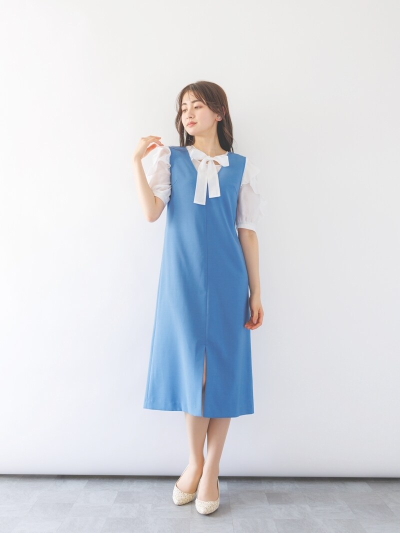 グラシエオックスフォードVネックジャンスカ／カールパークレーン