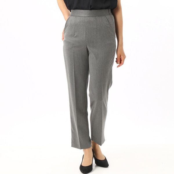 すっきりシルエット/接触冷感】THEヘリンボーンウエストゴムセンター