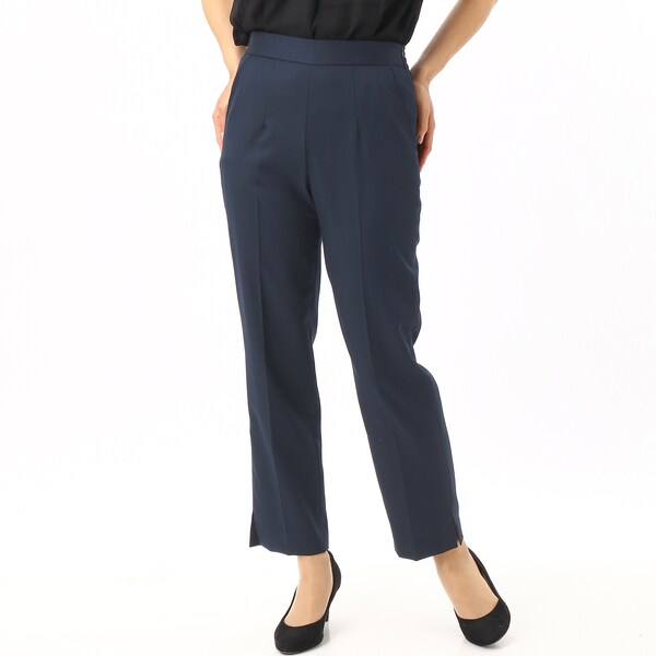 すっきりシルエット/接触冷感】THEヘリンボーンウエストゴムセンター