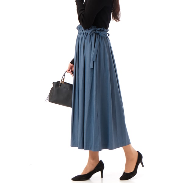 ウエストゴムリボン付タックスカート | カールパークレーン(Karl Park