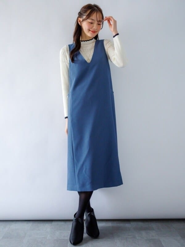 シャンブレー肩あきワンピース | カールパークレーン(Karl Park Lane