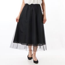 チュール レースフレアースカート