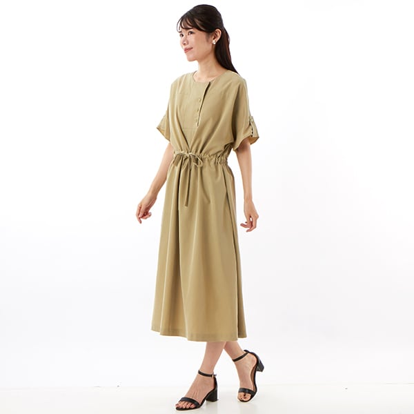 カールパークレーン（Karl Park Lane）/ピーチポプリン ドローストリングワンピ ﾋﾟｰﾁﾎﾟﾌﾟﾘﾝ ﾄﾞﾛｰｽﾄﾘﾝｸﾞﾜﾝﾋﾟ | カールパークレーン(Karl Park Lane