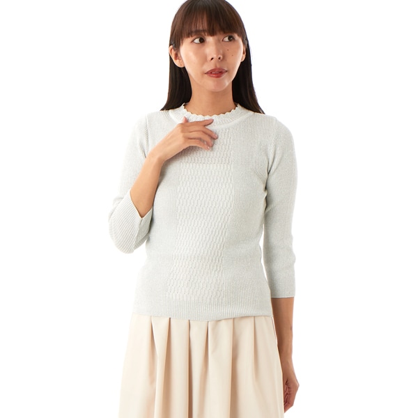 アンサンブル対応】SI混リブニット | ルージュ・ヴィフ ラクレ(Rouge