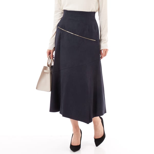 スェード 切替フレアースカート | カールパークレーン(Karl Park Lane