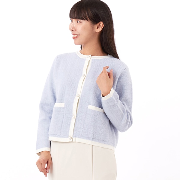 配色ハイネックジップアップカーデ | カールパークレーン(Karl Park