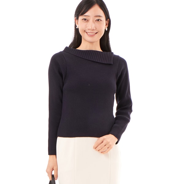 リブ 衿付ニット