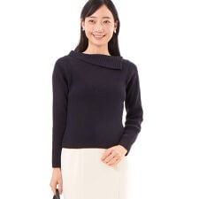 リブ 衿付ニット