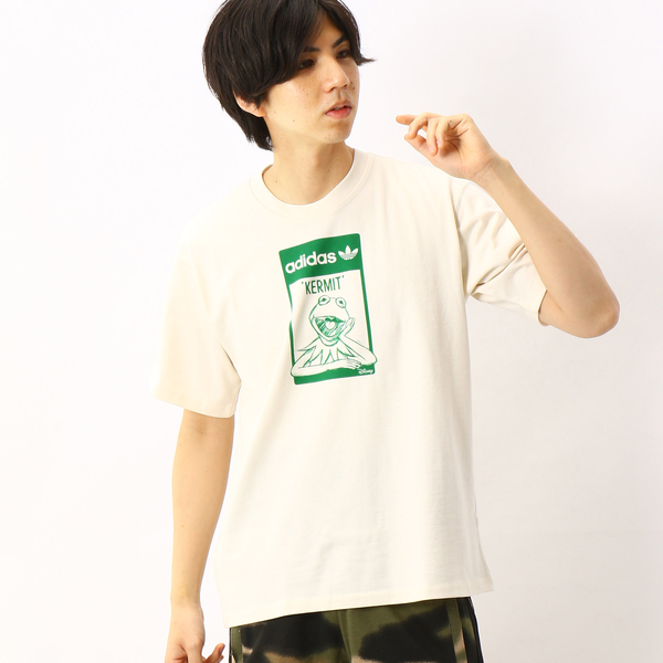 アディダス　カーミットプリントTシャツ