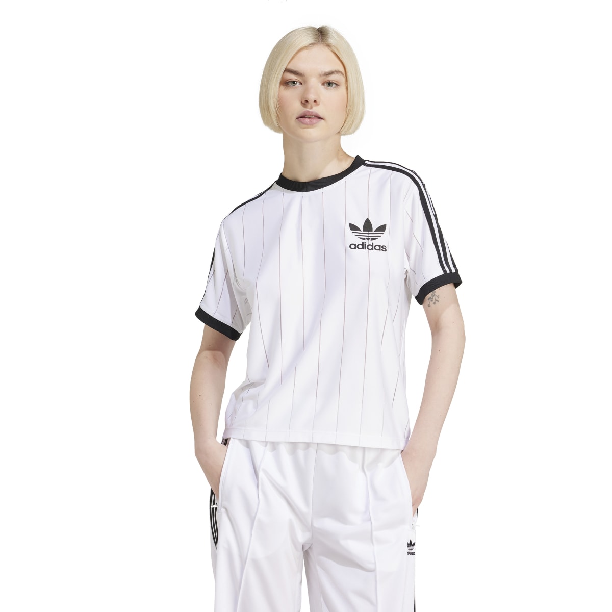 adidas Originals//KNITTED VEST/スリーストライプス ニットベスト レディース スリーストライプス ニットベスト オフホワイト