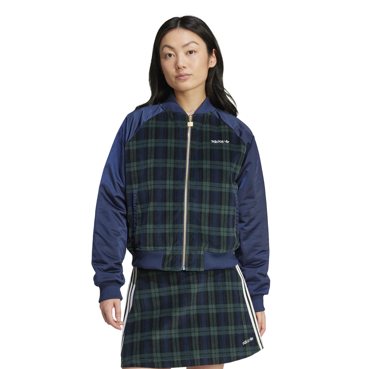 IX1054 コーデュロイ タータン ハーフジップトップ adidas XL