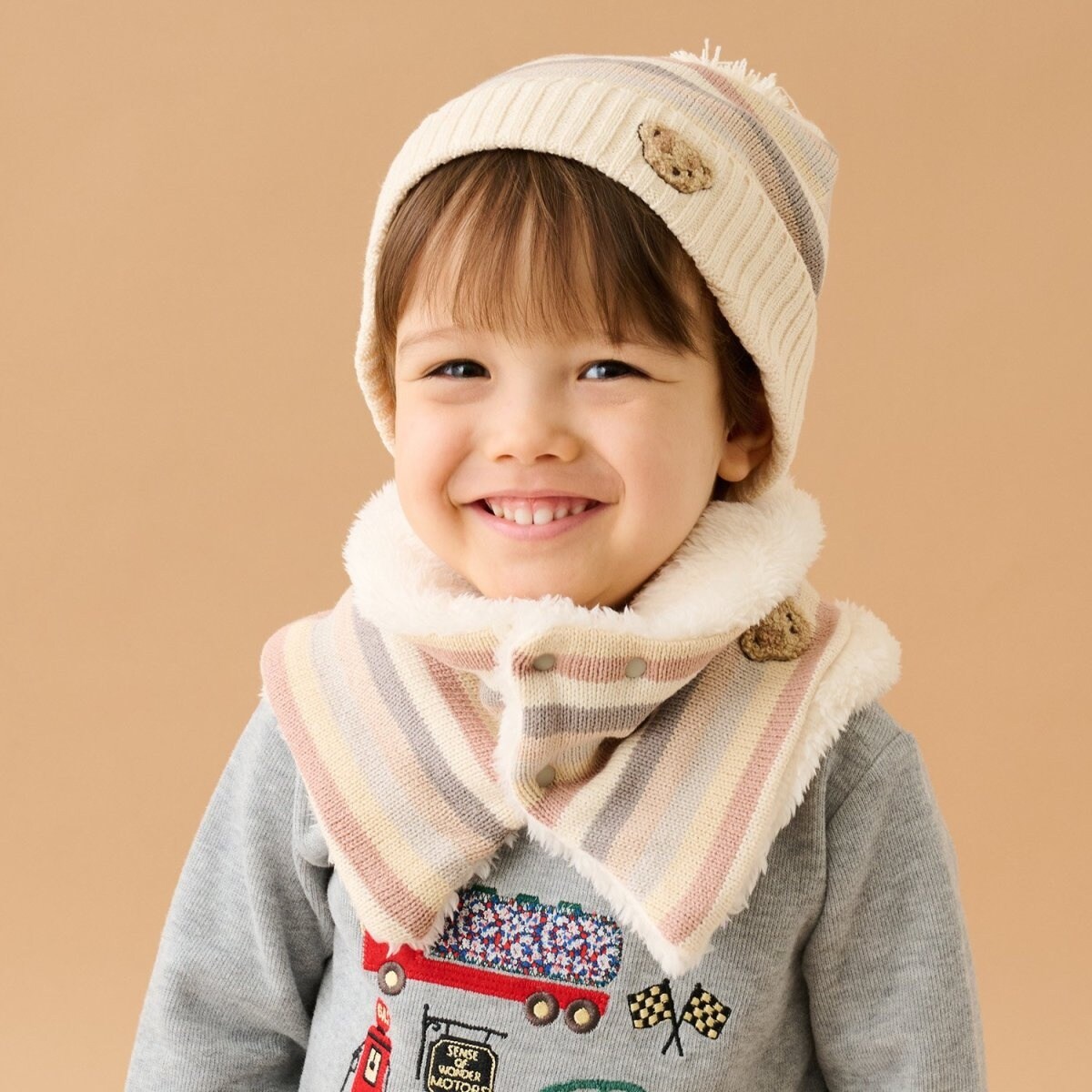 onedayapartment ワンアパ　モヘアマルチボーダーマフラー 美品】onedayapartmentjapan モヘアマルチボーダーマフラー - メルカリ