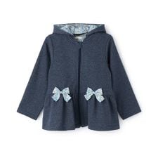 ラメ裏毛ジップアップパーカ