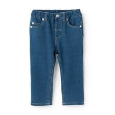 ニットデニムストレートパンツ