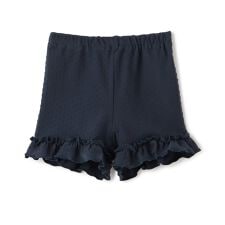 裾フリル一分丈レギンス