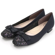 アンリーフ(unReef)のリボンモチーフトゥーキャップカッターパンプス