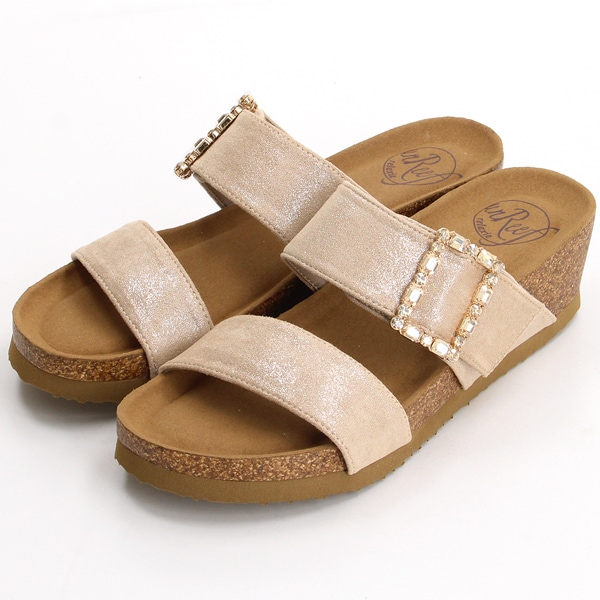 ビジューバックルモチーフミュールサンダル | アンリーフ(unReef