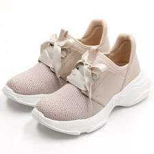 厚底レースアップスニーカー