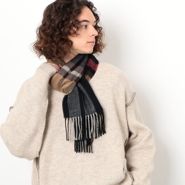 ロードトレックMARNI チェック柄イエローマフラー 351113903_1.jpg