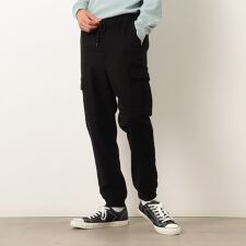 裏起毛 ストレッチ ジョガー カーゴパンツ