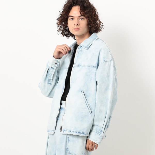 パープル＆イエロー(Purple & Yellow) デニムジャケット・Gジャン の