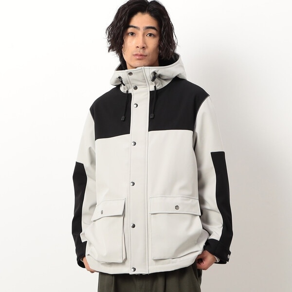 バックサークル刺繍マウンテンパーカ | パープル＆イエロー(Purple