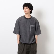 ライトオンスデニム ダブルポケットプルオーバー