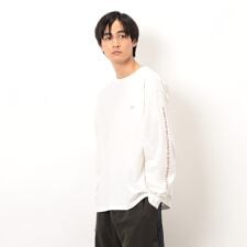 袖＆バックプリント長袖Ｔシャツ