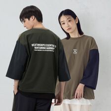 ナイロンストレッチ５分袖プルオーバー