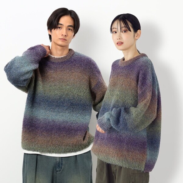 パープル＆イエロー（Purple & Yellow）/グラデーションブークレプルオーバー グラデーションブークレプルオーバー | パープル＆イエロー(Purple