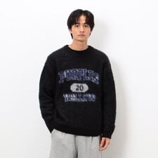 起毛 カレッジロゴ プルオーバー