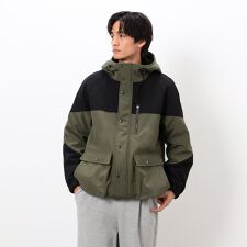 パープル＆イエロー(Purple & Yellow)のフリースボンディング マウンテンパーカ