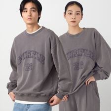 フロストアップリケ裏毛プルオーバー