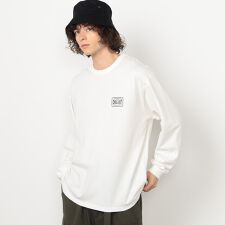 フロスト加工プリント長袖Tシャツ