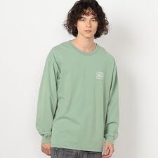 フロスト加工プリント長袖Tシャツ