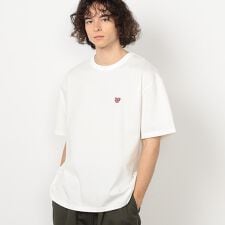 ハートロゴ刺繍 半袖Tシャツ