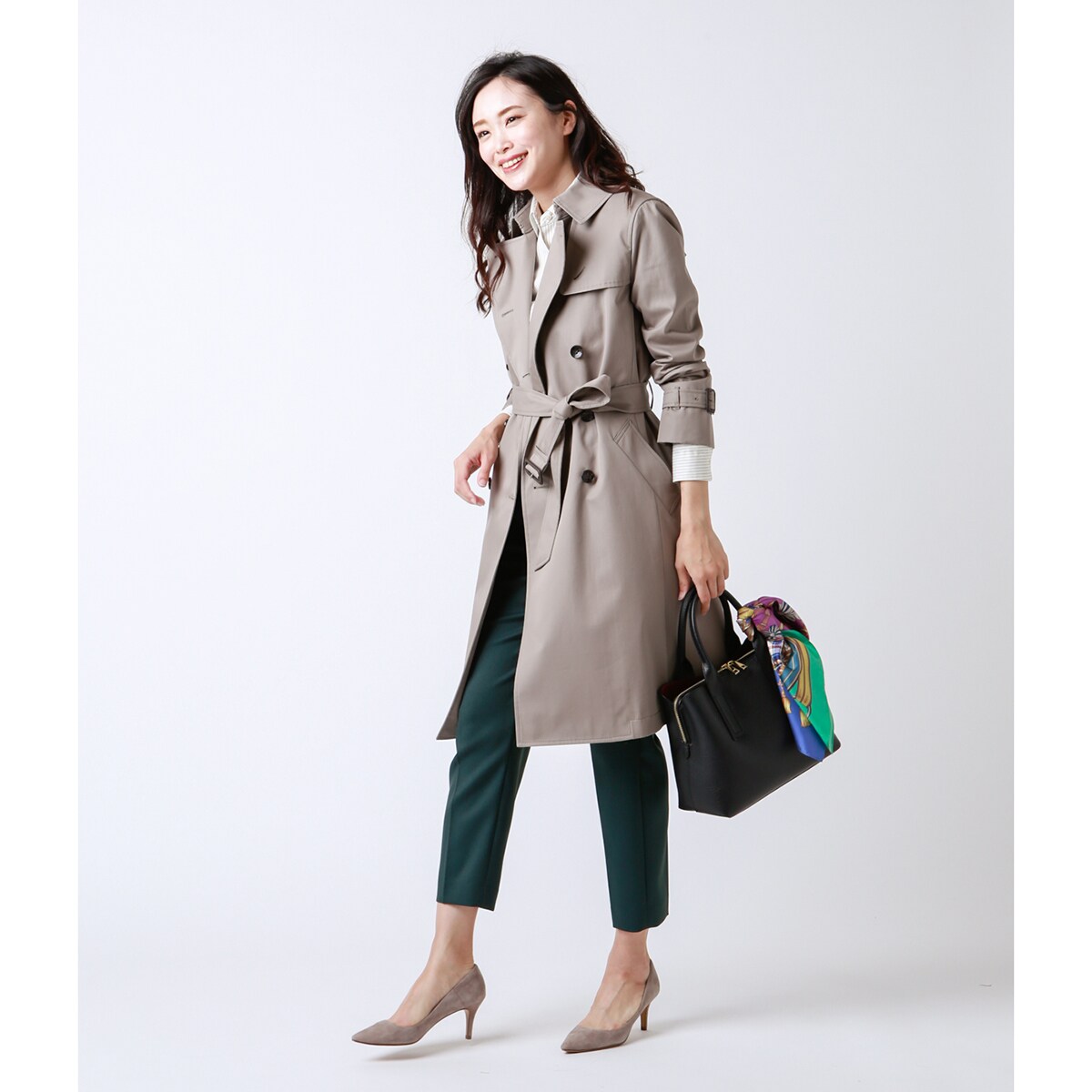 定番】ベンタイルギャバジン トレンチコート（ライナー付き