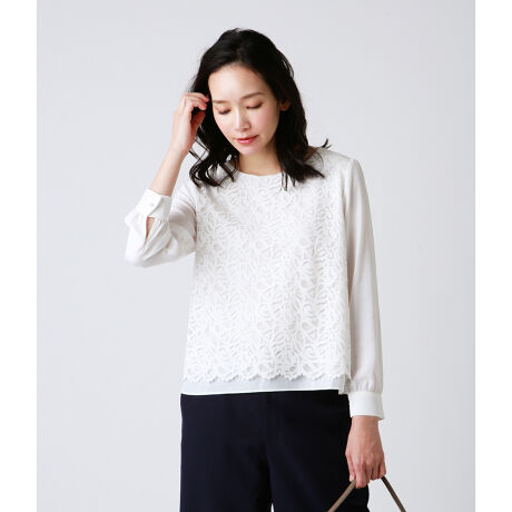 ペイズリーレースカットソー スーツインナー対応 ニューヨーカー Newyorker ファッション通販 マルイウェブチャネル Cb001 437 66 01