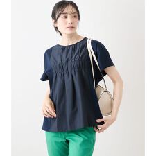 コットンスムースシルケット シャーリングカットソー